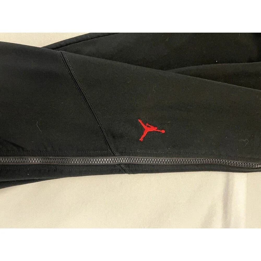 Jordan Zipper Track Pants Sweatpants Mens XL 20th Year Anniversary 2005 Black